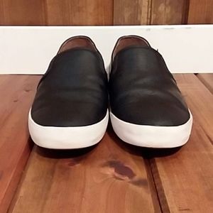 Frye black slip on sneaker